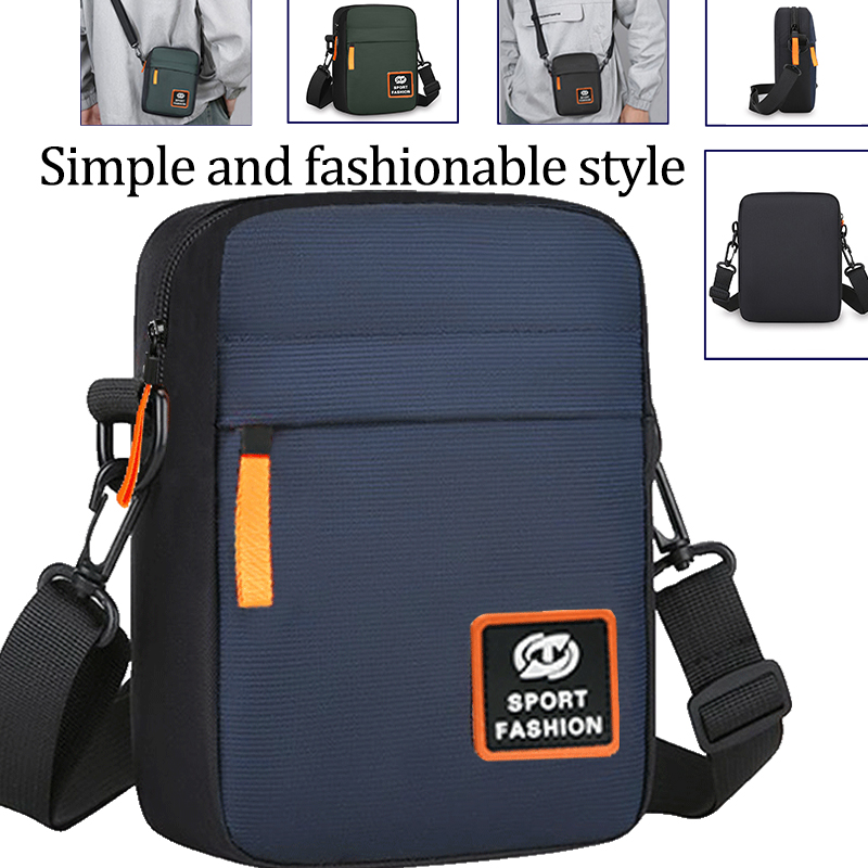 Tablet Shoulder Bag - Men Oxford Fabric Sport Crossbody Bag