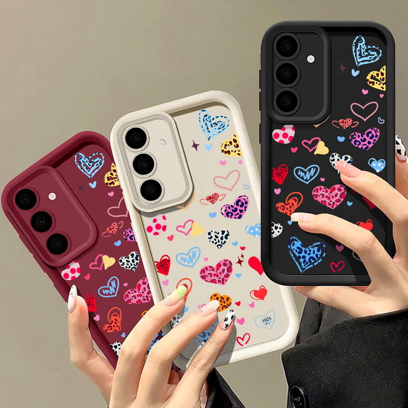 Colorful Heart Pattern Phone C - Samsung Galaxy A55 评论和价格