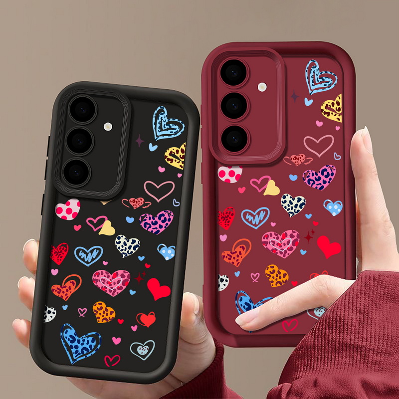 Colorful Heart Pattern Phone C - Samsung Galaxy A55 评论和价格