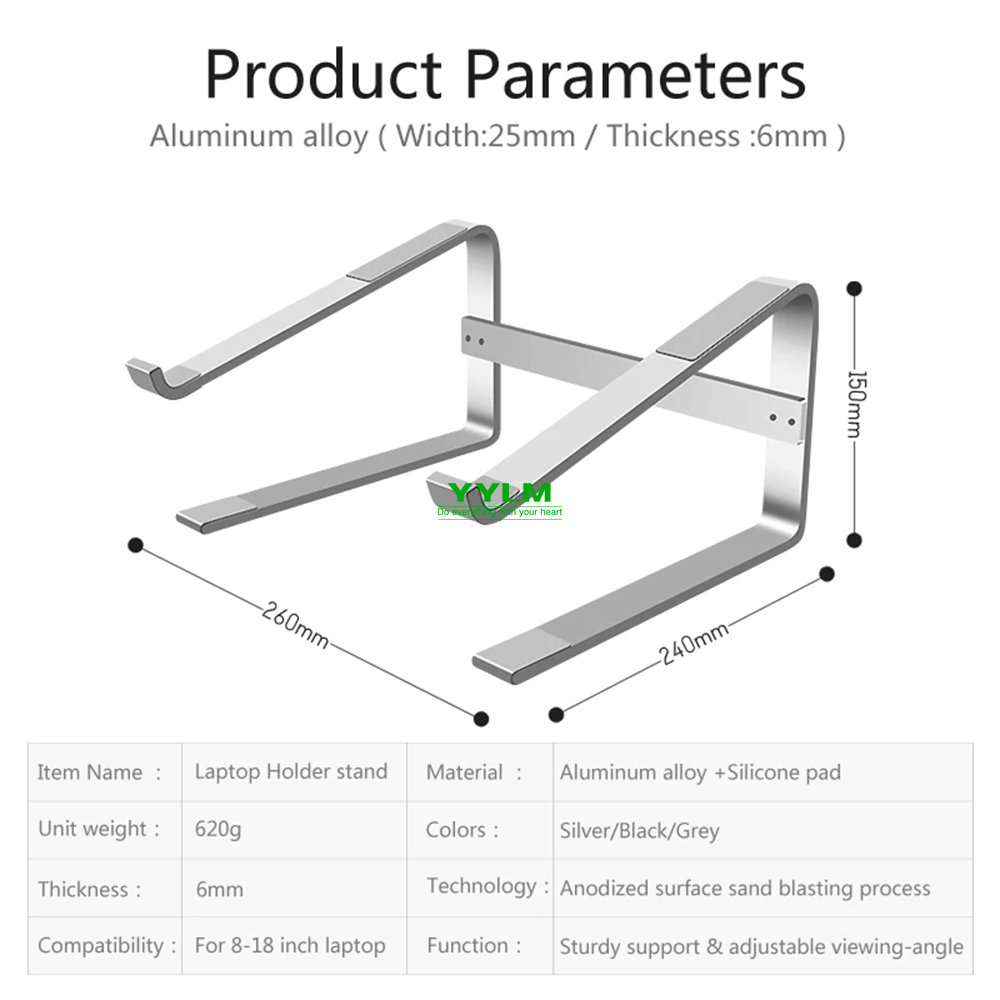 Aluminum Laptop Stand Notebook - Dell Tablet Accessories 评论和价格