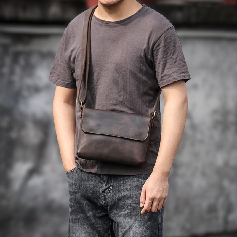 GURO Vintage Genuine Leather S - Tablet Shoulder Bag 评论和价格