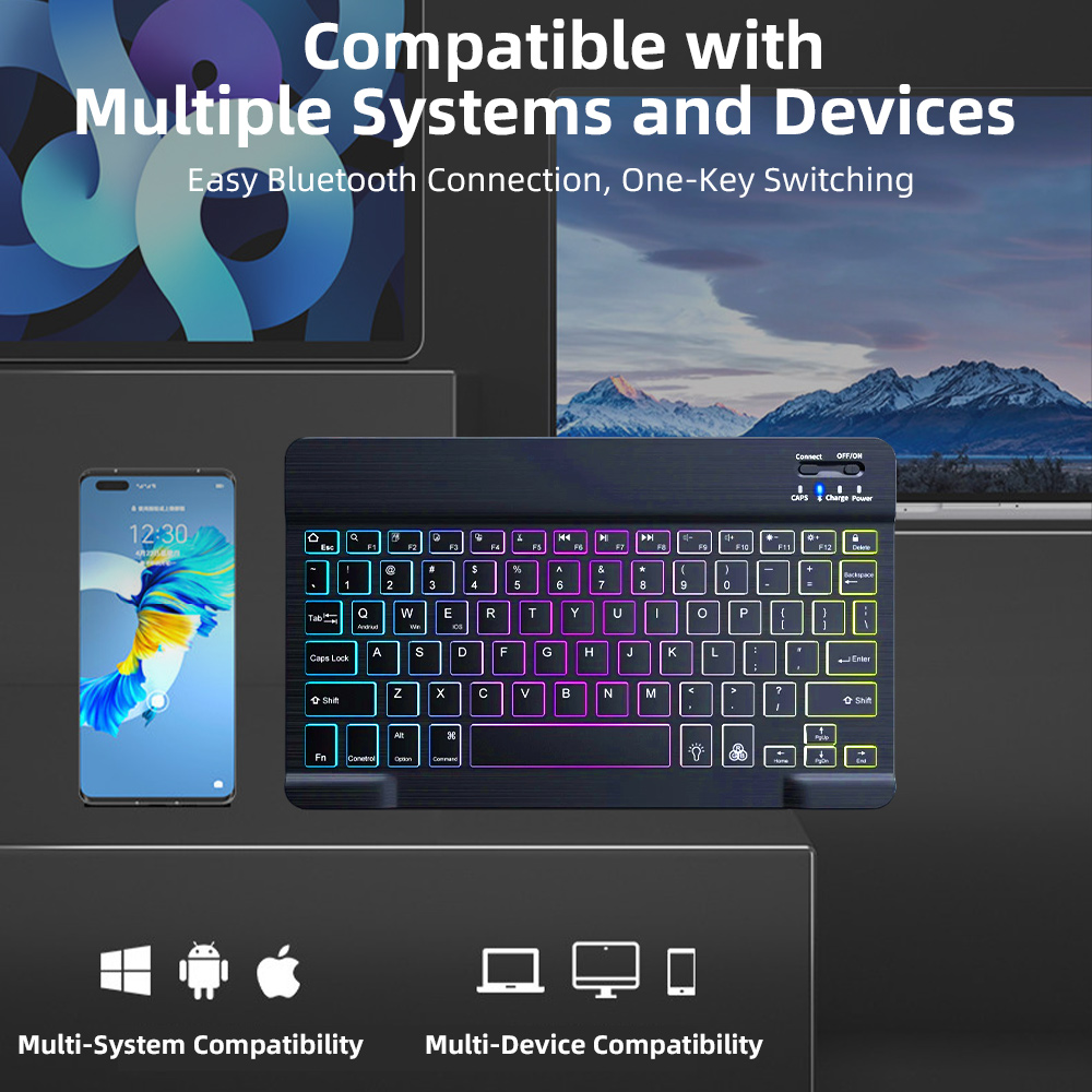 2026 Backlight Bluetooth Keybo - Android Tablet Gaming Accessories 评论和价格